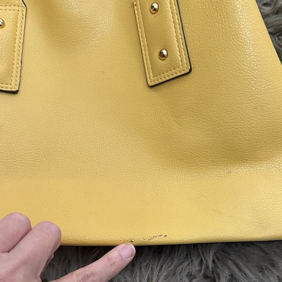 Aldo Vibrant Yellow and Red Tote Bag - Picture 6 of 13